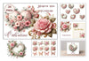 Valentine Hearts and Flowers Clipart Bundle