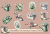 Shabby Chic Garden Clipart Bundle