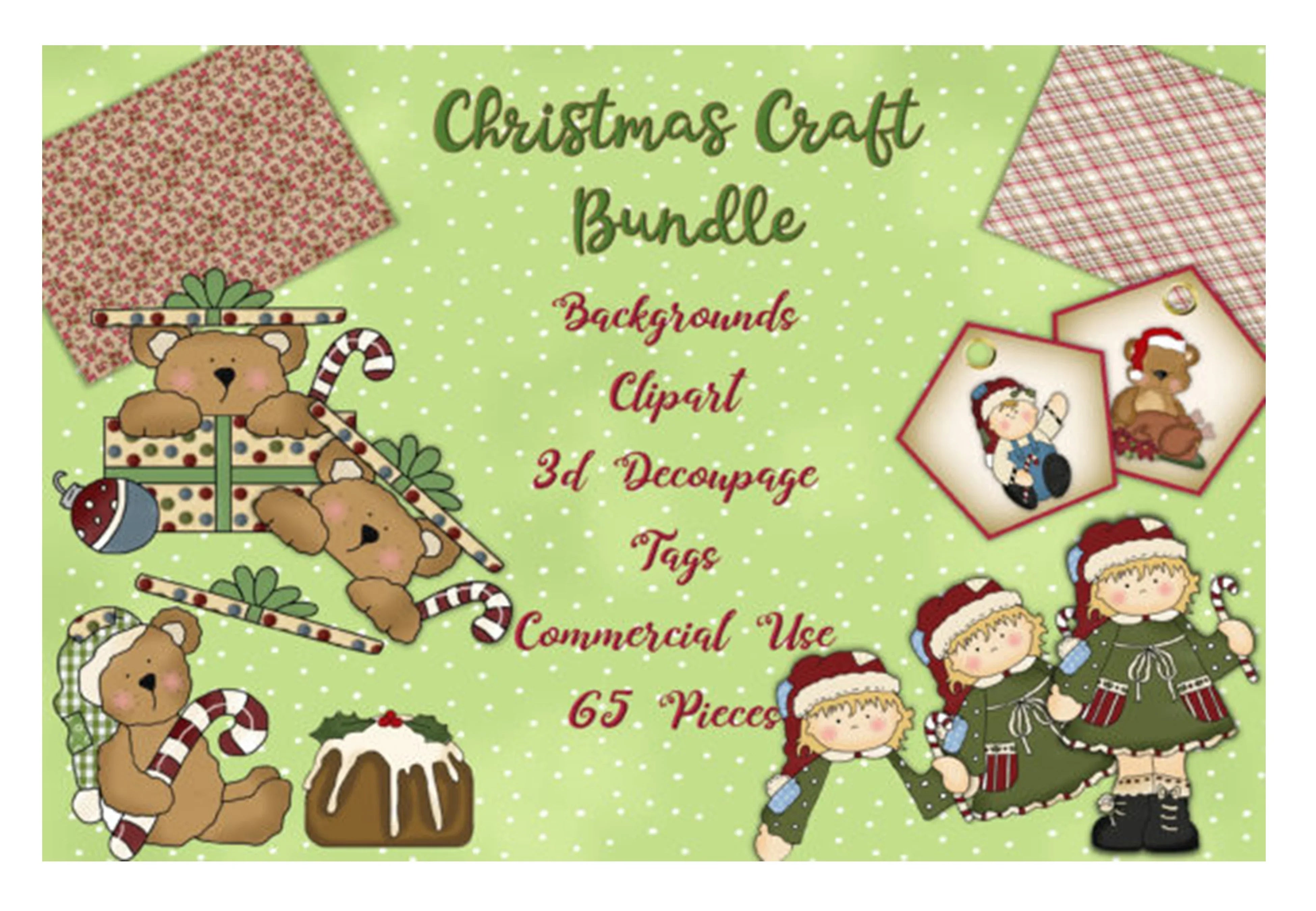 Christmas Backgrounds Clipart Bundle - CraftNest - Digital Crafting and Art