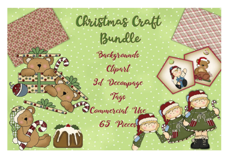 Christmas Backgrounds Clipart Bundle - CraftNest - Digital Crafting and Art