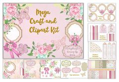 Raspberry Sorbet Mega Craft Clipart Bundle - CraftNest - Digital Crafting and Art