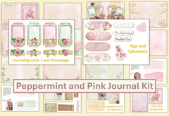 Peppermint and Pink Clipart Bundle - CraftNest - Digital Crafting and Art