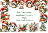 Christmas Woodland Critters Clipart Bundle