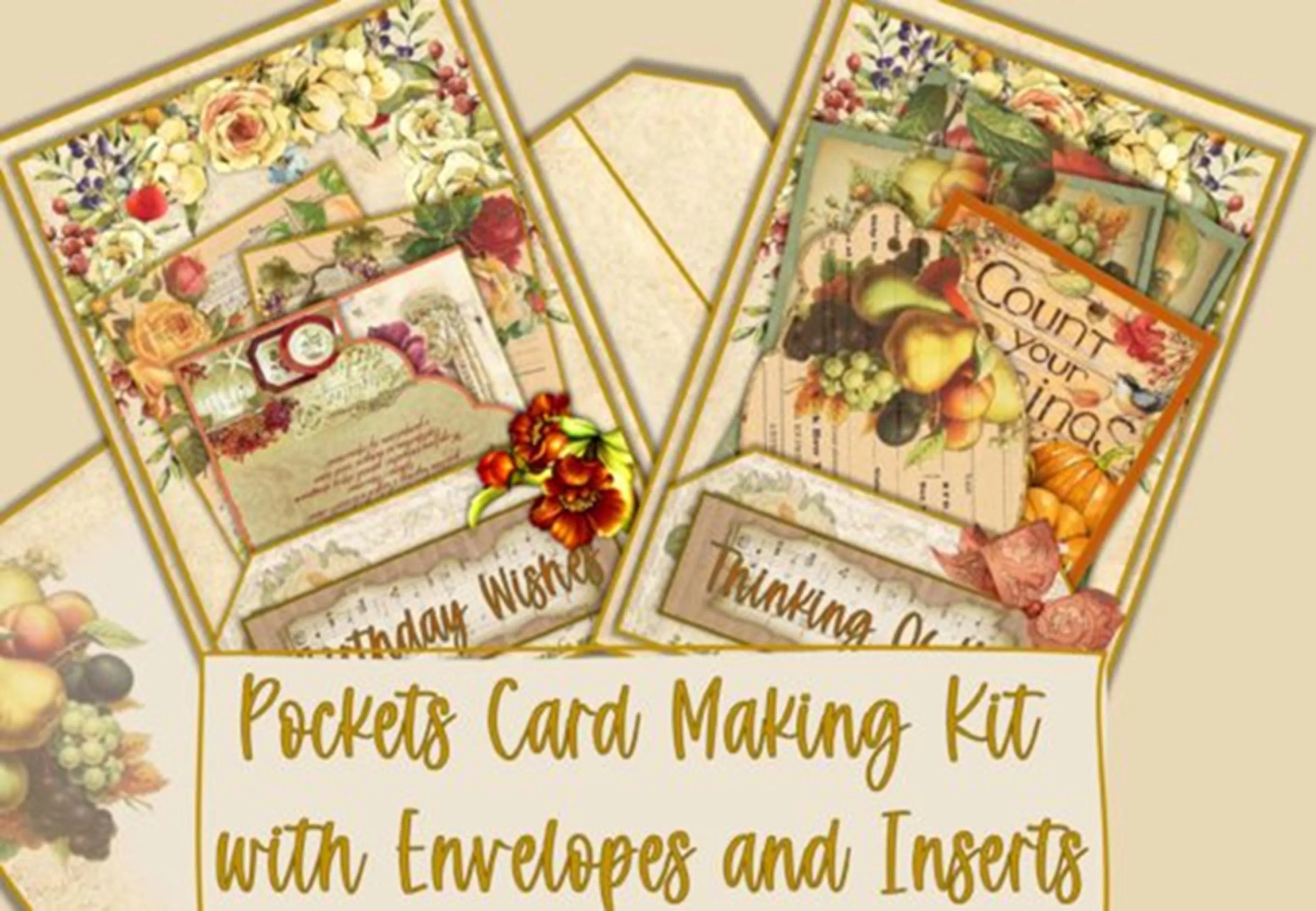 Autumn Fall Card Making Junk Journal Bundle - CraftNest - Digital Crafting and Art