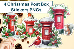 Christmas Post Boxes Clipart Bundle - CraftNest - Digital Crafting and Art