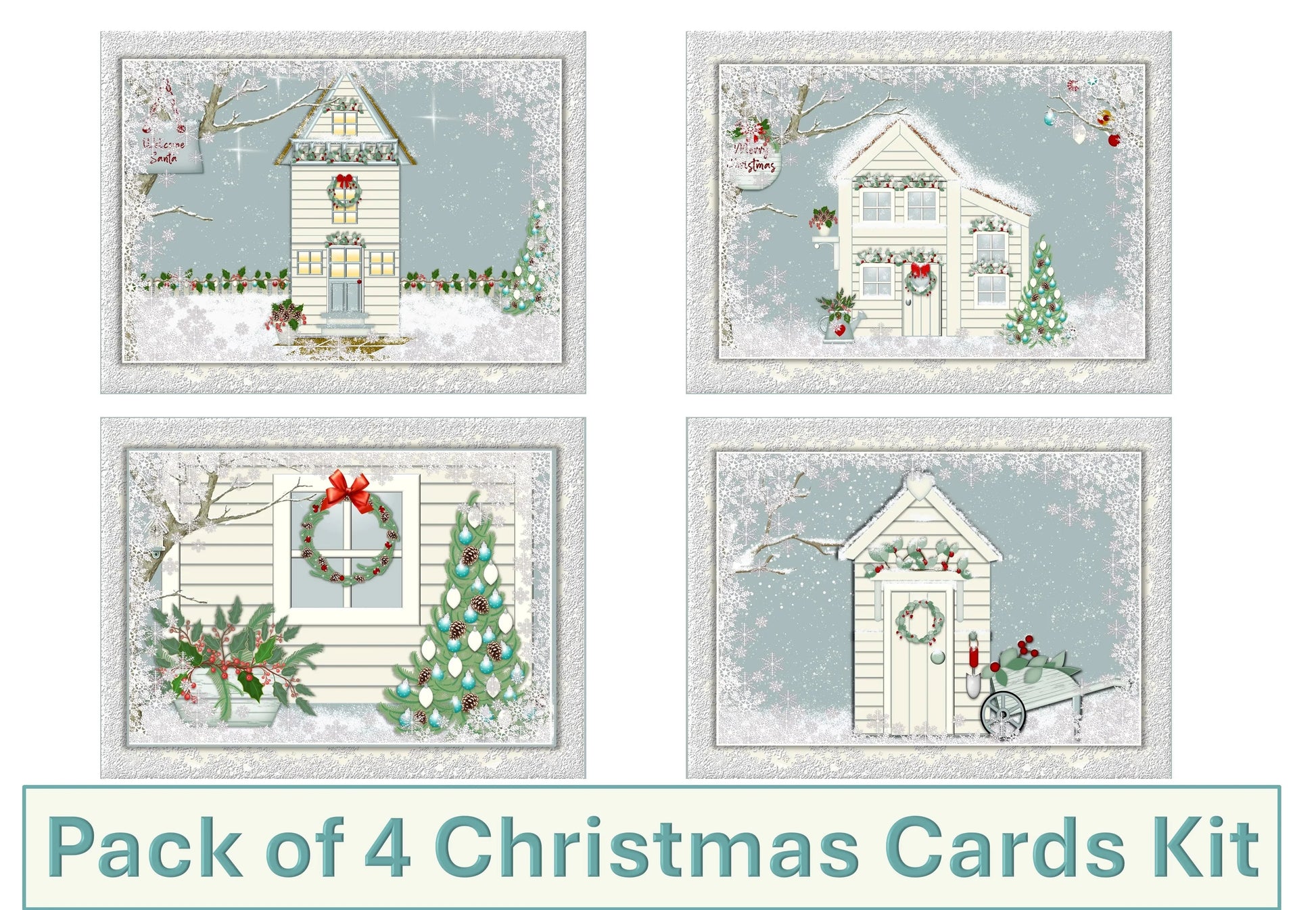 Christmas Card Making Junk Journal Kit - CraftNest - Digital Crafting and Art