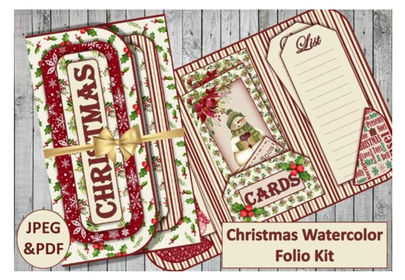 Christmas Folio Junk Journal Bundle - CraftNest - Digital Crafting and Art