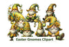 Easter Gnome Clipart Bundle