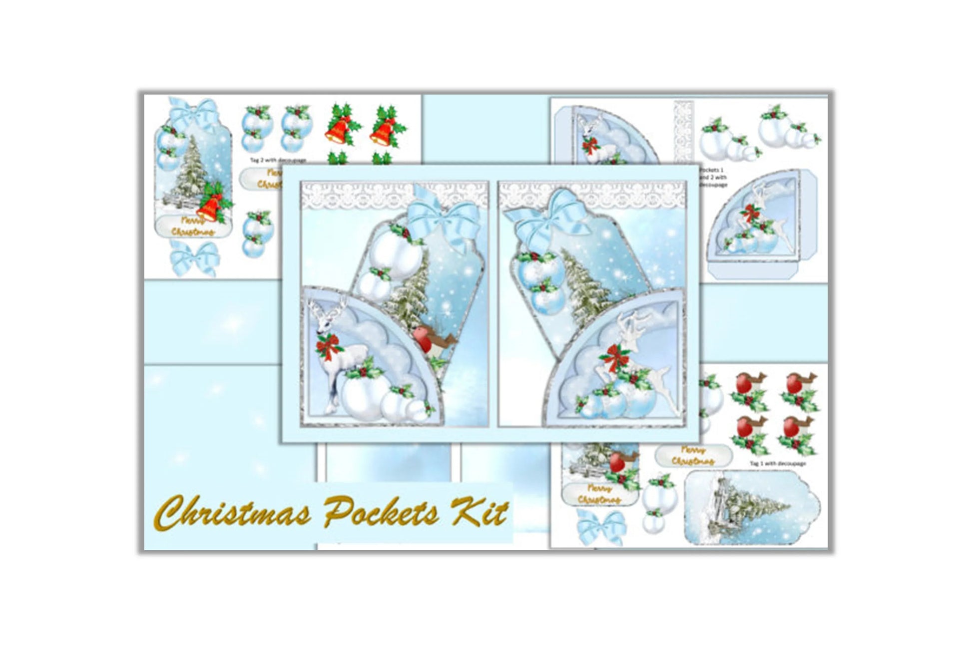 Christmas Pockets Clipart Bundle - CraftNest - Digital Crafting and Art