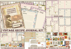 Cookery Recipes Junk Journal Clipart Bundle - CraftNest - Digital Crafting and Art