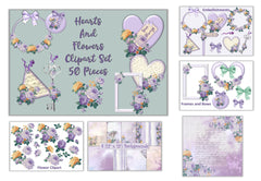 Purple Flowers Clipart Bundle - CraftNest - Digital Crafting and Art