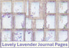 Lovely Lavender Background Papers Junk Journal Bundle