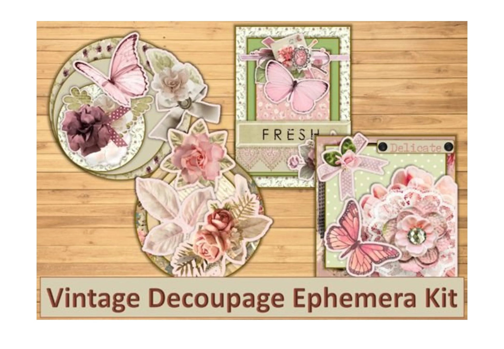 Decoupage Junk Journal Kit - CraftNest - Digital Crafting and Art