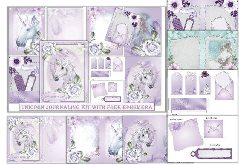 Unicorn Backgrounds Clipart Bundle - CraftNest - Digital Crafting and Art