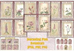 Pink Botanicals Clipart Bundle - CraftNest - Digital Crafting and Art