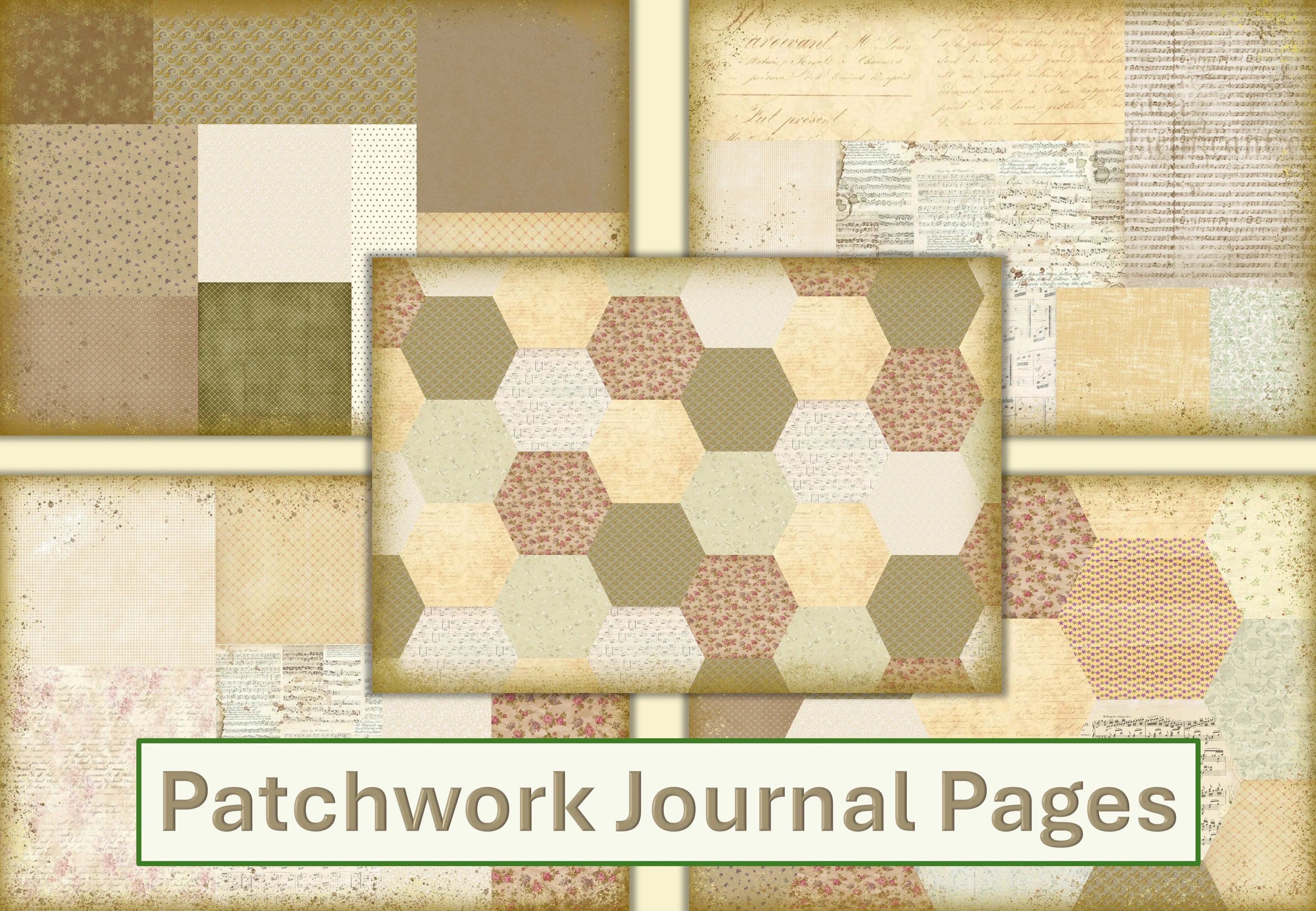 Patchwork Backgrounds Clipart Bundle - CraftNest - Digital Crafting and Art