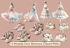 Shabby Chic Women Clipart Bundle