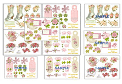 Shabby Chic Decoupage Clipart Bundle - CraftNest - Digital Crafting and Art