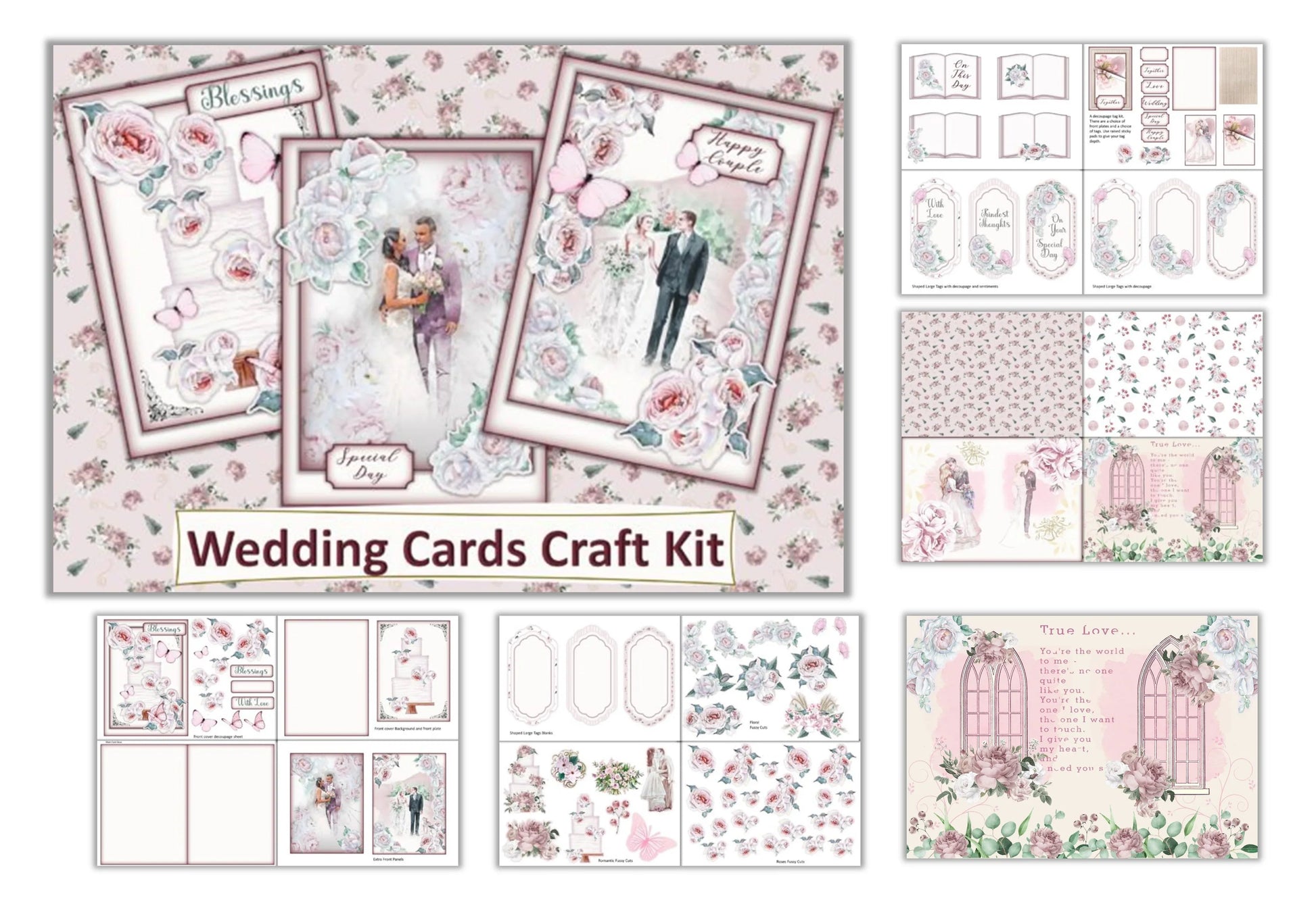 Wedding Cards Craft Junk Journal Bundle - CraftNest - Digital Crafting and Art