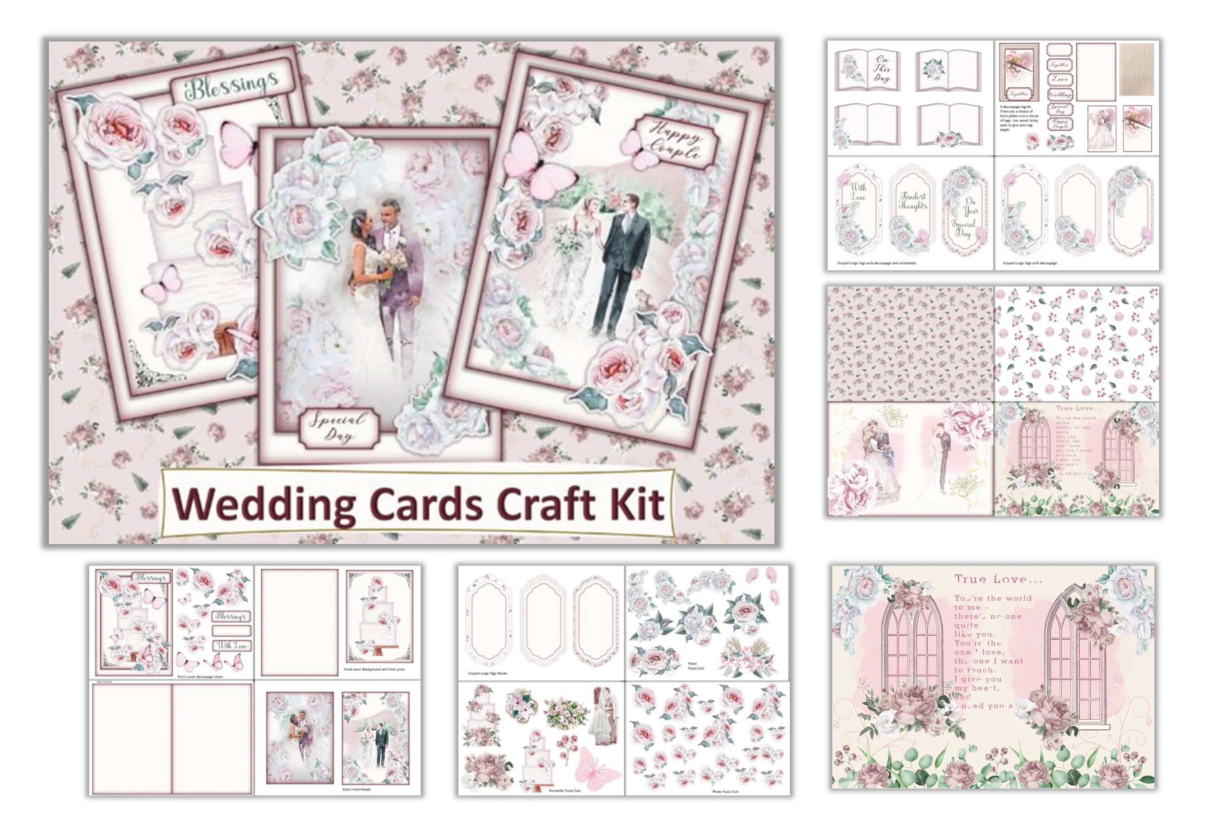 Wedding Cards Craft Junk Journal Bundle - CraftNest - Digital Crafting and Art