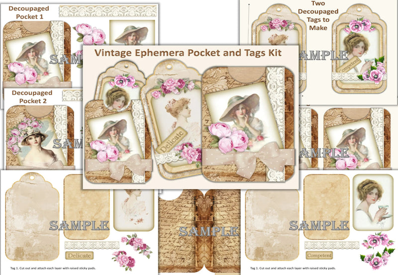 Gift Tags and Pockets Clipart Bundle - CraftNest - Digital Crafting and Art