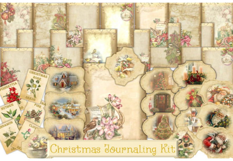 Christmas Backgrounds with Free Tags - CraftNest - Digital Crafting and Art