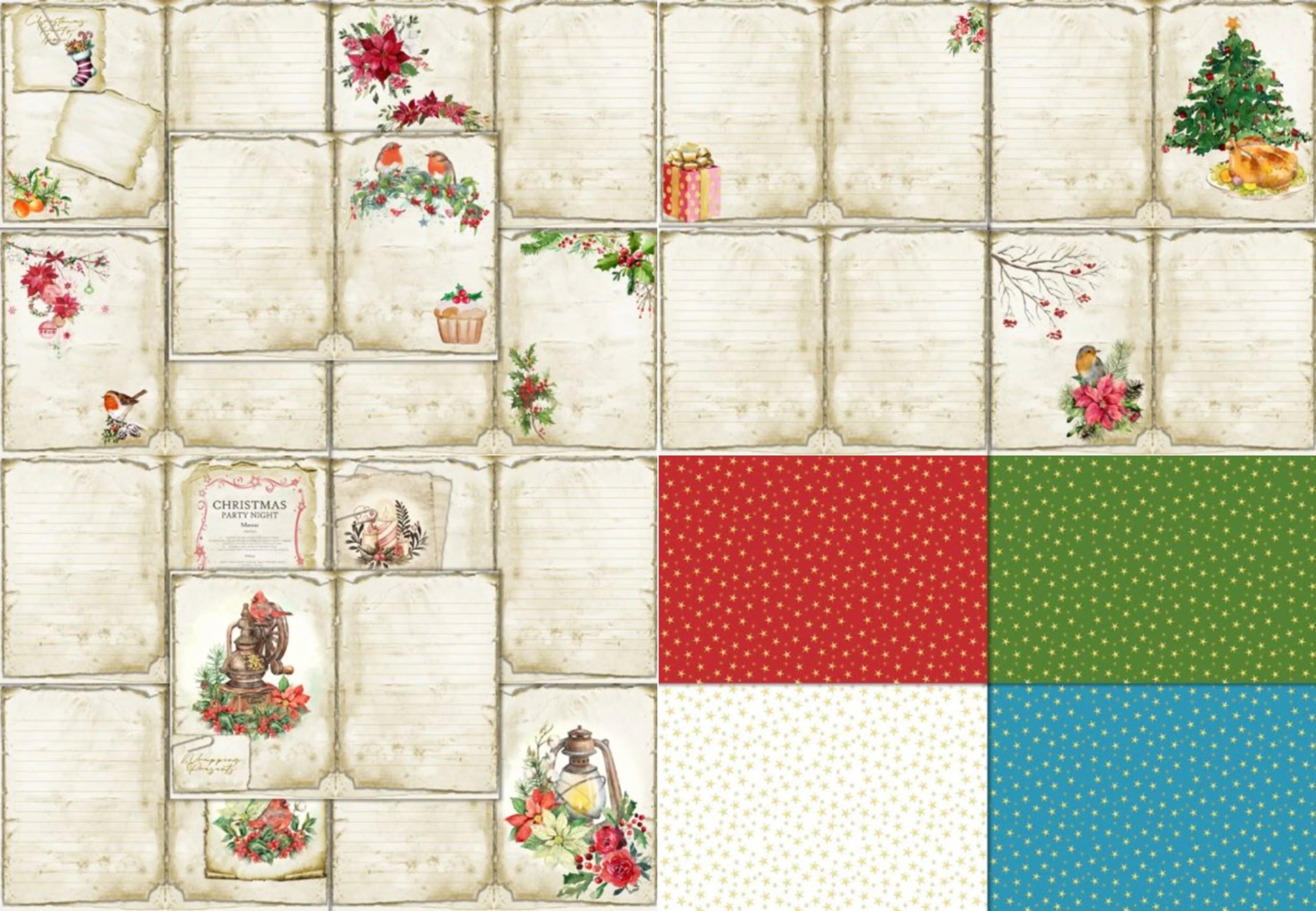 Christmas Junk Journal Bumper Bundle - CraftNest - Digital Crafting and Art