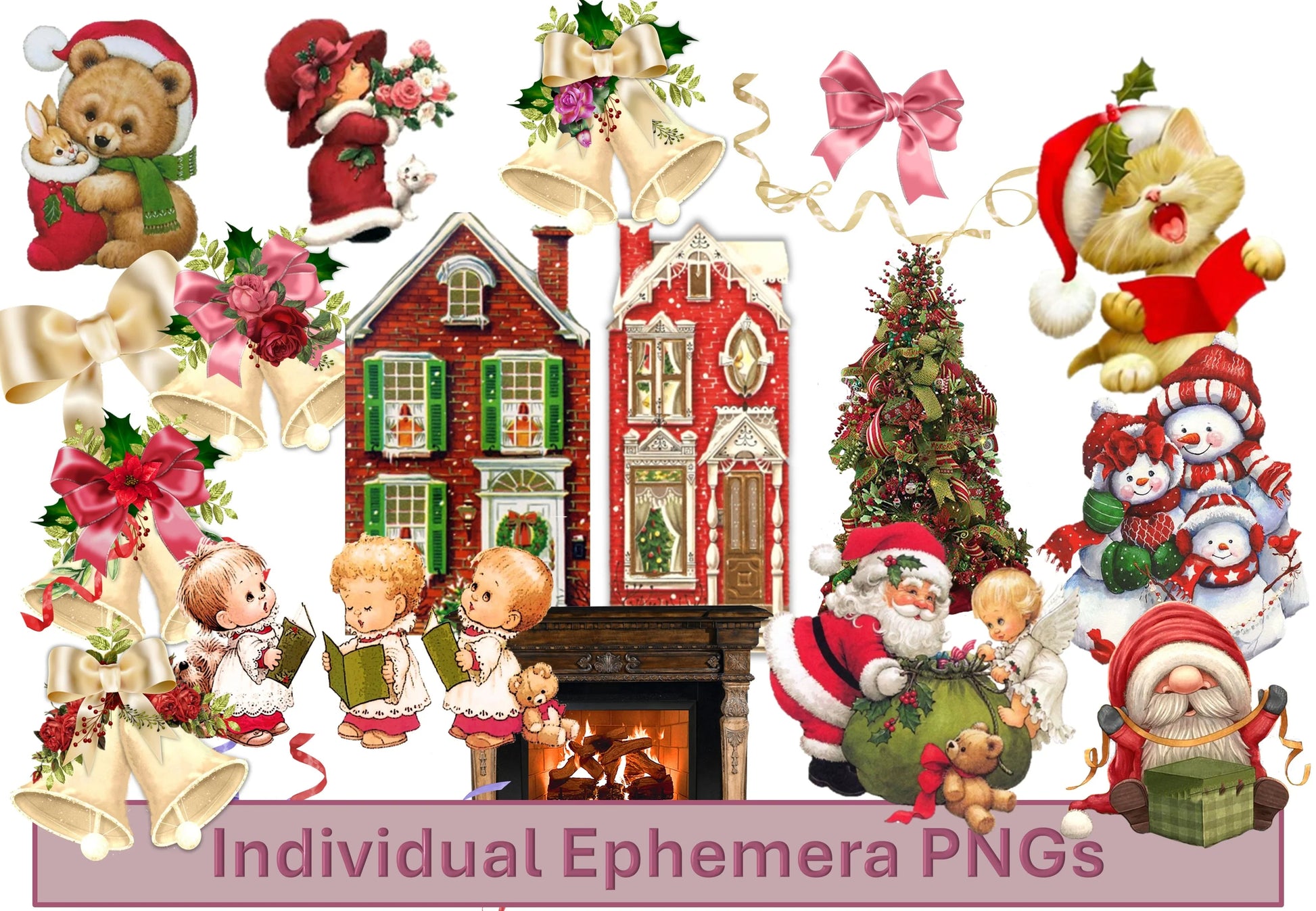 Christmas Cute Clipart Bundle - CraftNest - Digital Crafting and Art