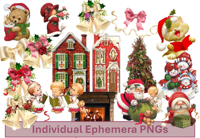 Christmas Cute Clipart Bundle - CraftNest - Digital Crafting and Art