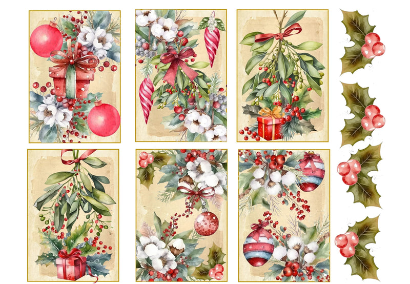 Christmas ATC Cards Clipart Bundle - CraftNest - Digital Crafting and Art