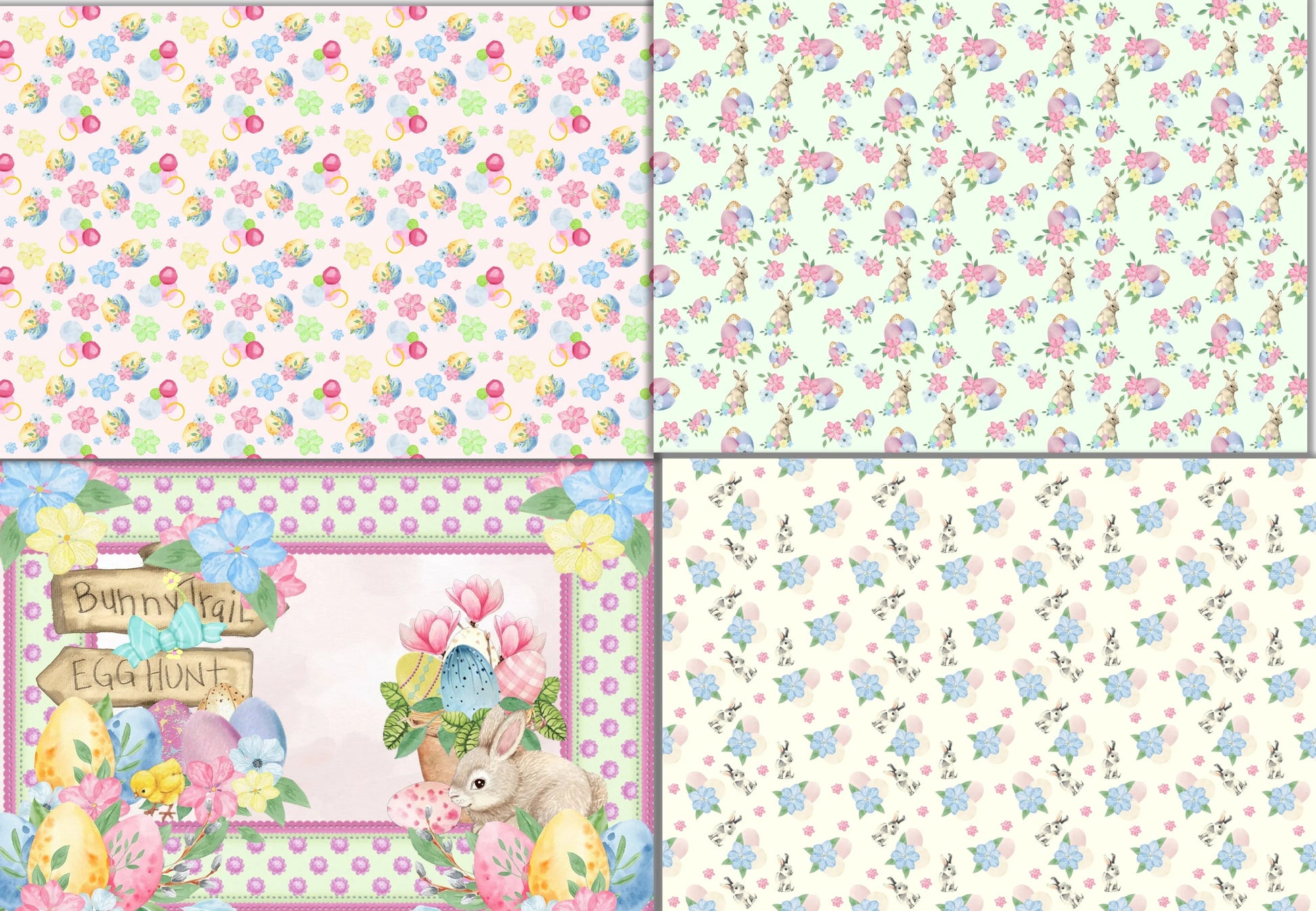 Easter Bunny Junk Journal Clipart Bundle - CraftNest - Digital Crafting and Art