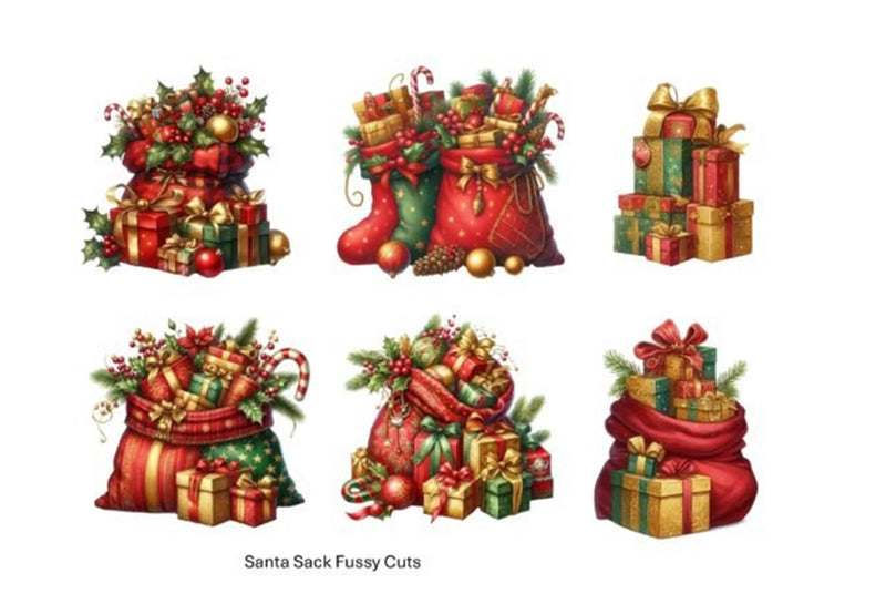Christmas Santa Clipart Bundle - CraftNest - Digital Crafting and Art