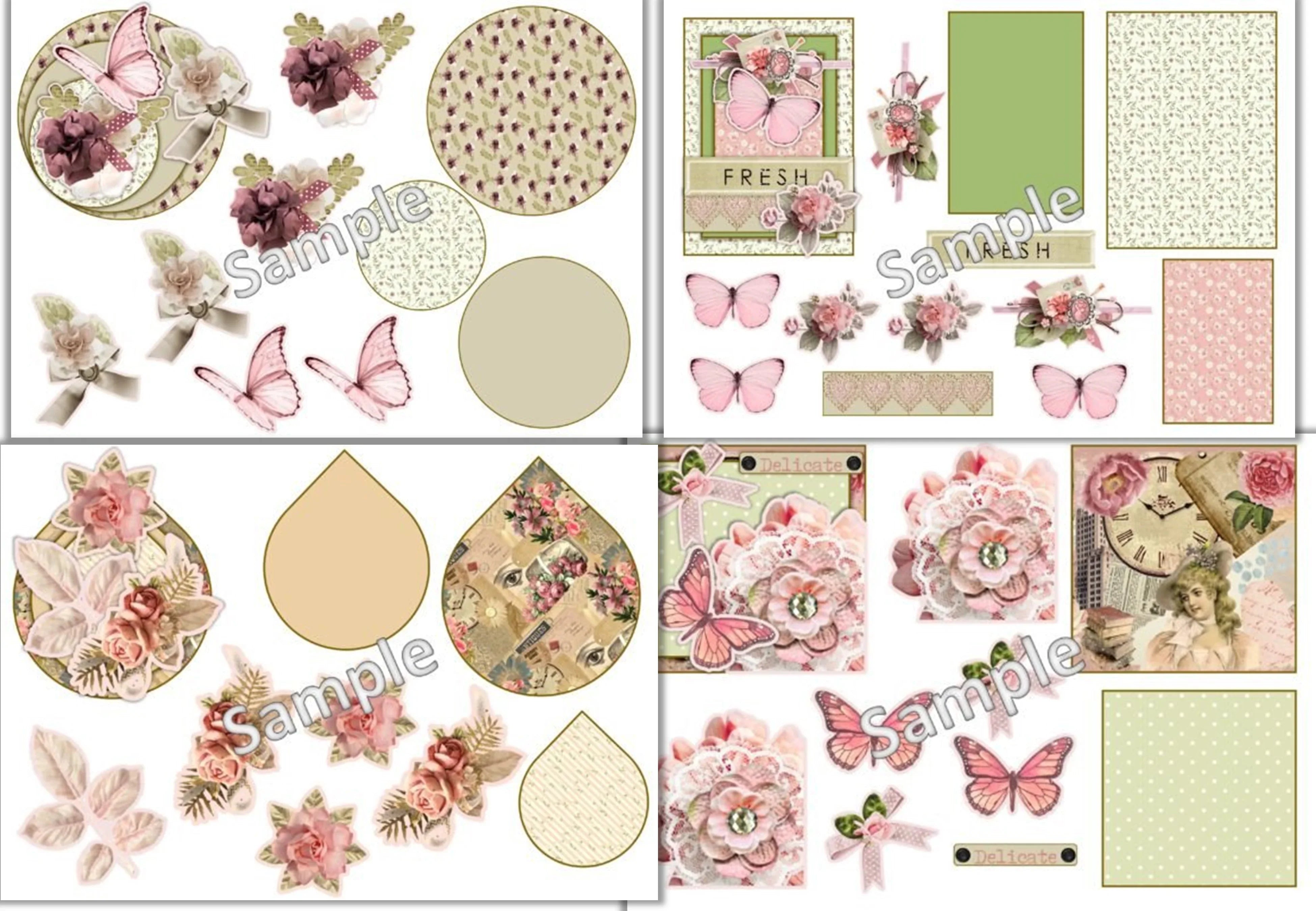 Decoupage Junk Journal Kit - CraftNest - Digital Crafting and Art
