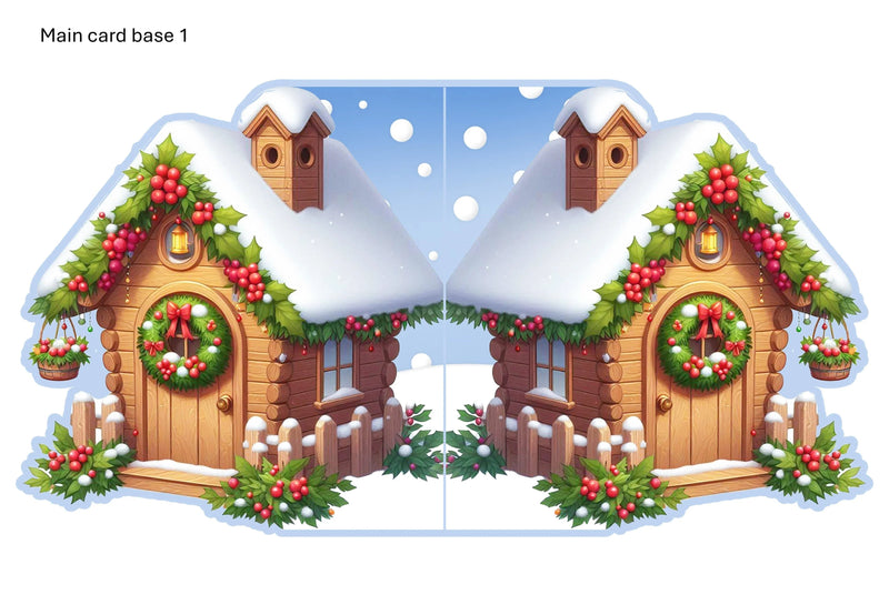 Christmas Birdhouse Card Making Junk Journal Bundle - CraftNest - Digital Crafting and Art