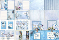 Chilly Ice Wonderland Junk Journal Bundle - CraftNest - Digital Crafting and Art