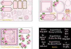Baby Girl Backgrounds Clipart Bundle - CraftNest - Digital Crafting and Art