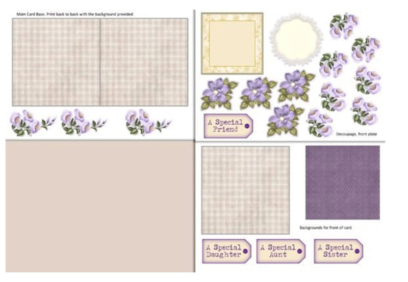 Card Making Birthday Mothers Junk Journal Bundle - CraftNest - Digital Crafting and Art