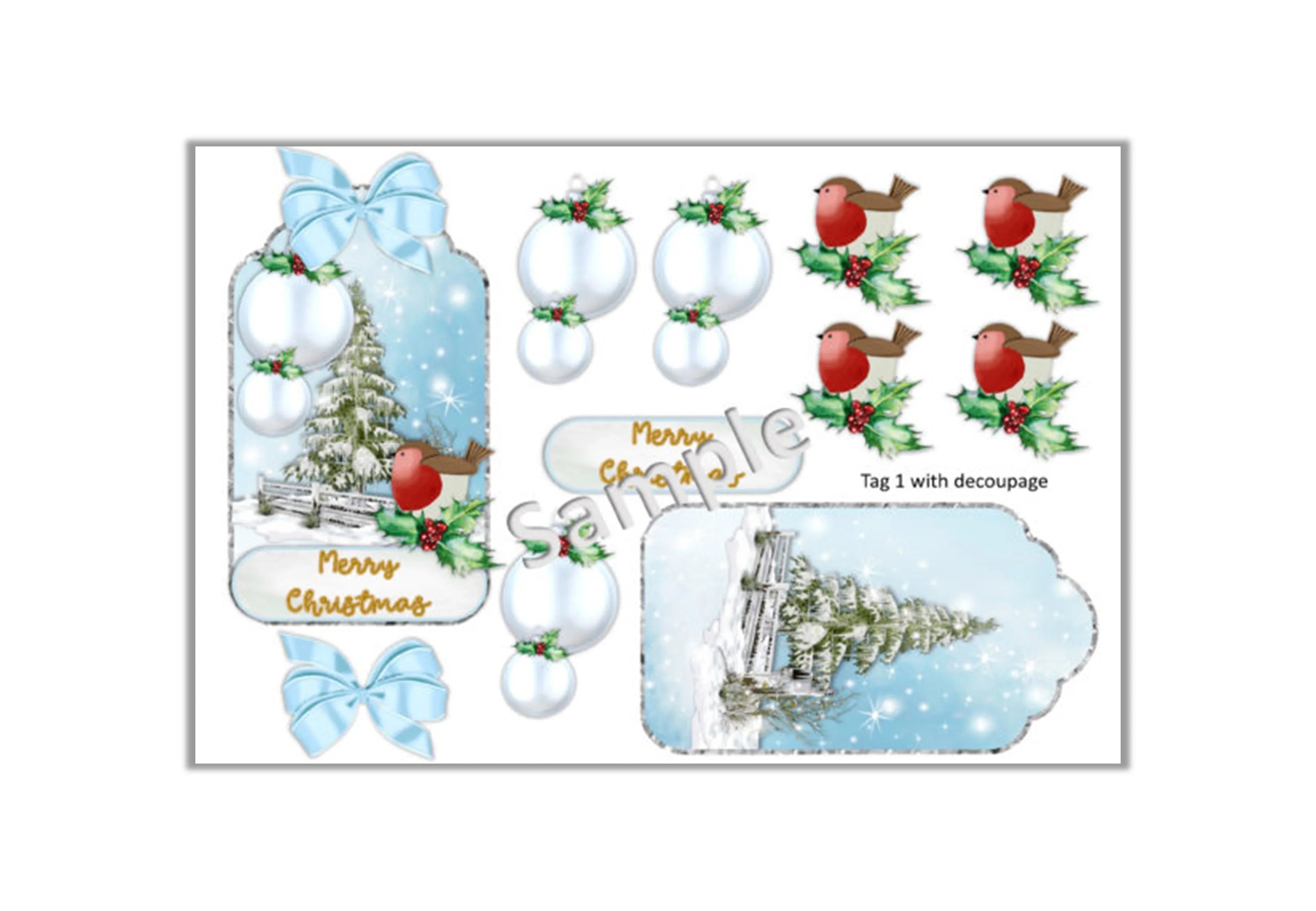 Christmas Pockets Clipart Bundle - CraftNest - Digital Crafting and Art