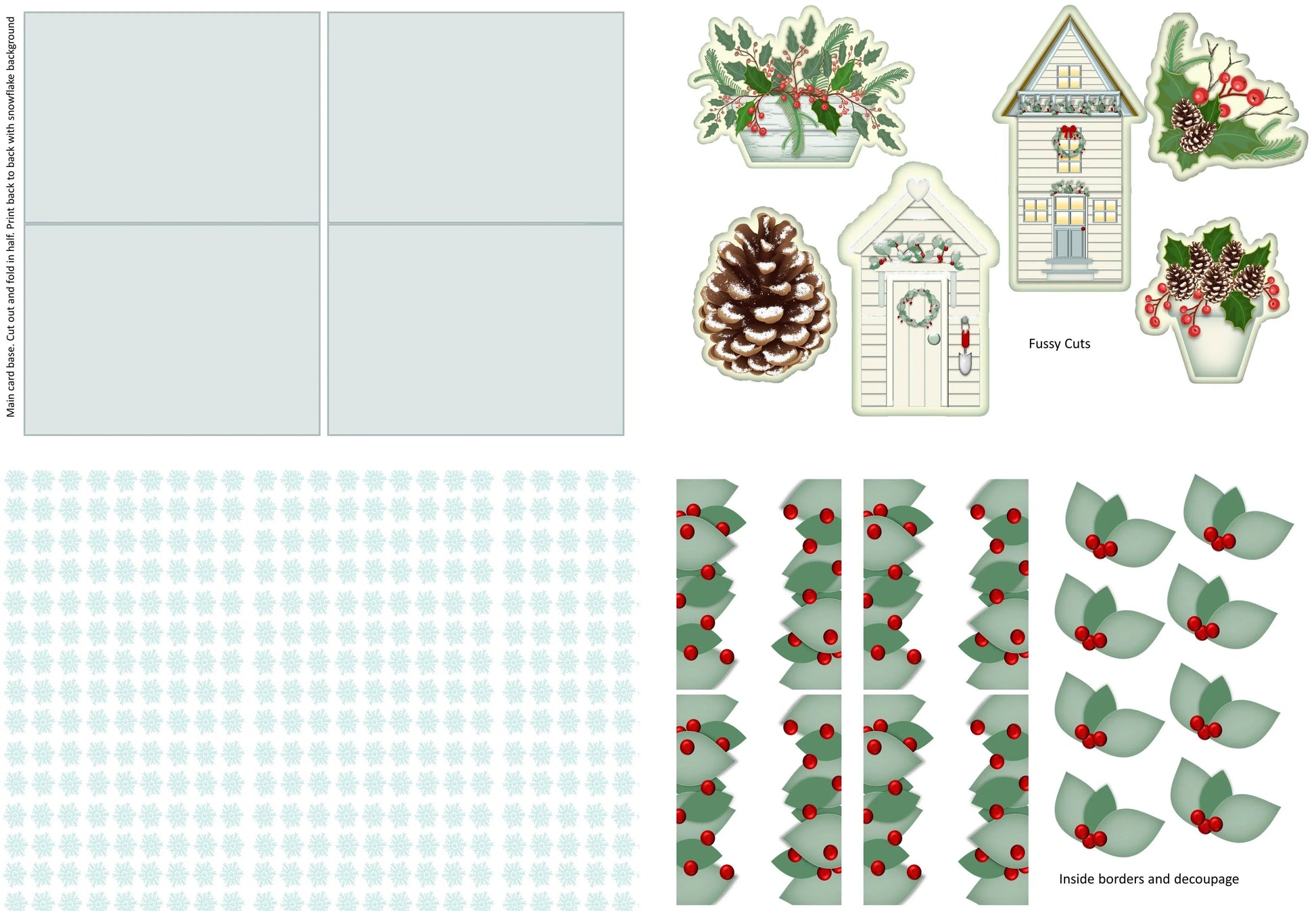 Christmas Card Making Junk Journal Kit - CraftNest - Digital Crafting and Art