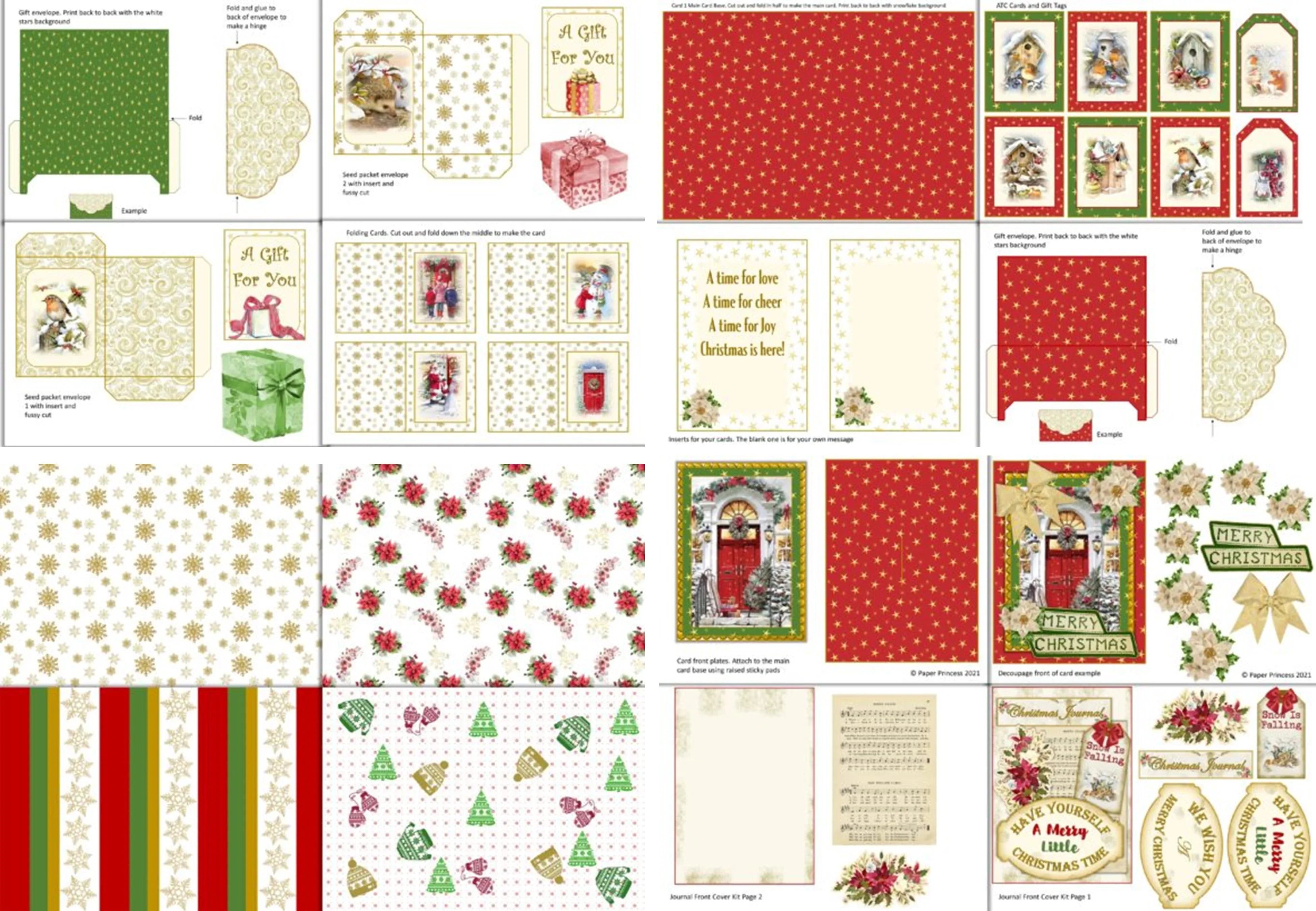 Christmas Junk Journal Bumper Bundle - CraftNest - Digital Crafting and Art