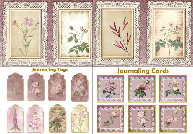 Pink Botanicals Clipart Bundle - CraftNest - Digital Crafting and Art