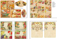 Autumn Fall Card Making Junk Journal Bundle - CraftNest - Digital Crafting and Art