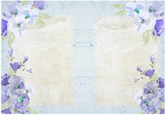 Blue Poppy Backgrounds Junk Journal Bundle - CraftNest - Digital Crafting and Art