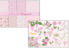 Baby Girl Backgrounds Clipart Bundle - CraftNest - Digital Crafting and Art