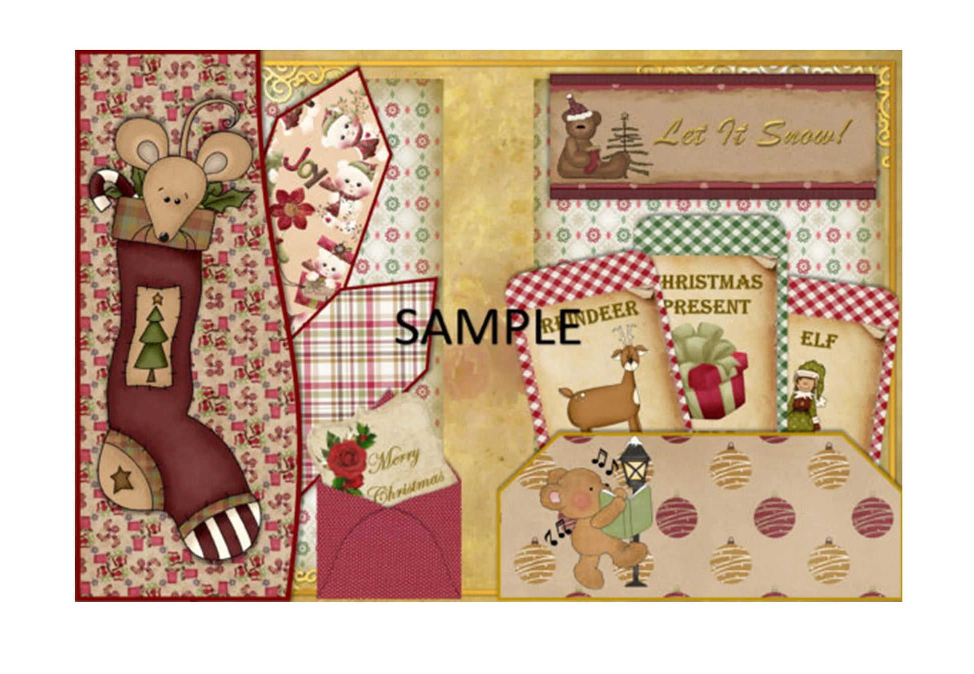 Children's Christmas Junk Journal Bundle - CraftNest - Digital Crafting and Art