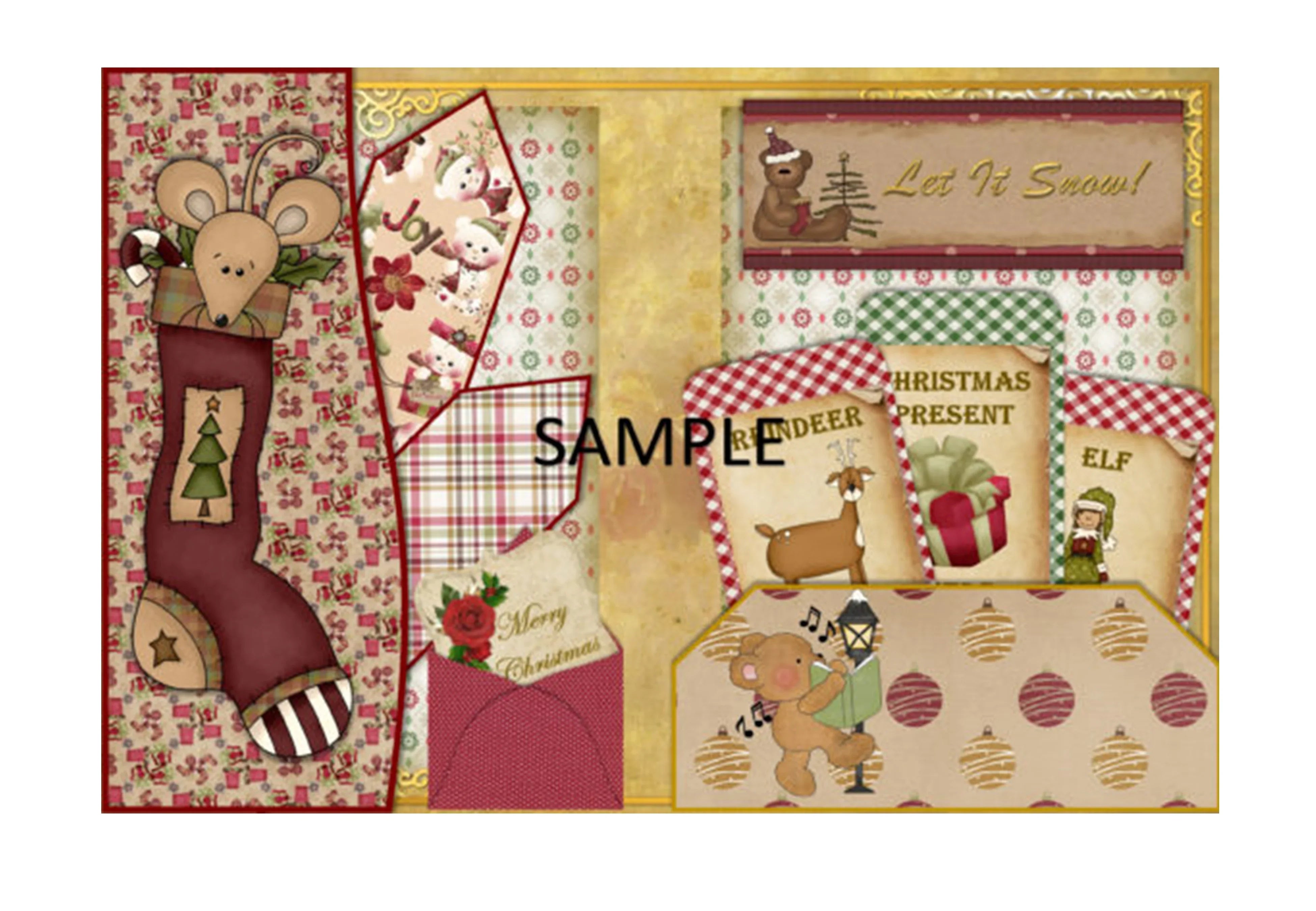 Children's Christmas Junk Journal Bundle - CraftNest - Digital Crafting and Art