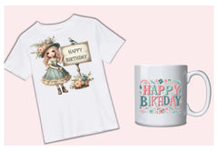 Birthday Girl Clipart Bundle - 22 Pieces - CraftNest - Digital Crafting and Art