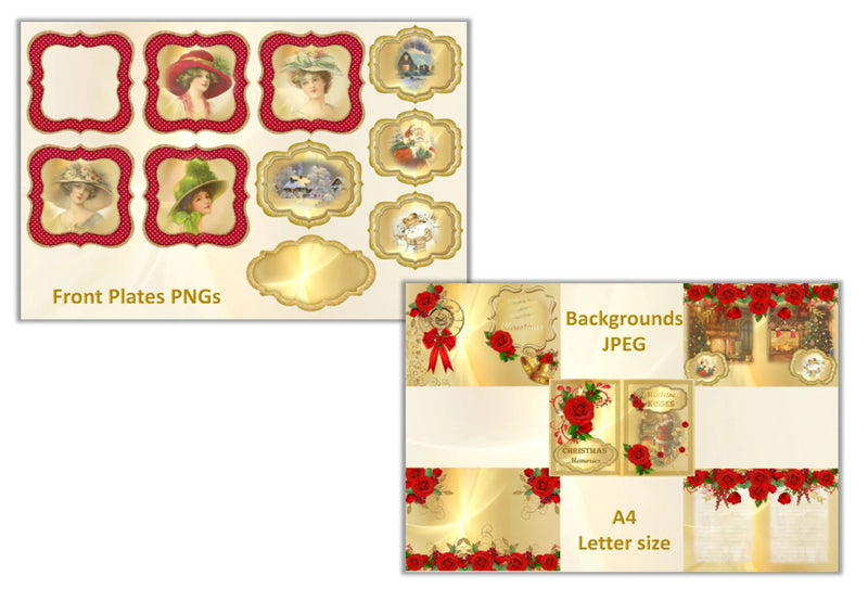 Christmas Backgrounds Clipart Bundle - CraftNest - Digital Crafting and Art