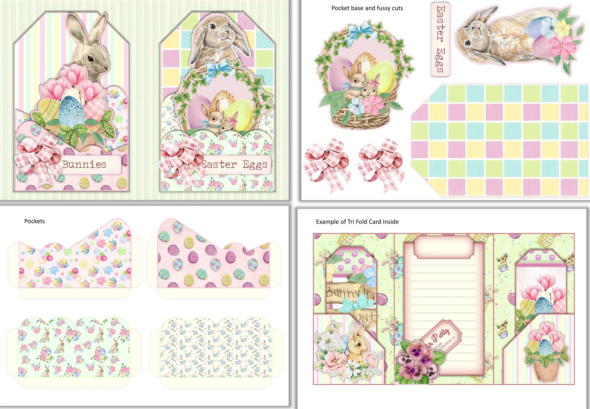 Easter Bunny Junk Journal Clipart Bundle - CraftNest - Digital Crafting and Art