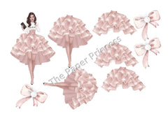 Birthday Princess Clipart Bundle for Card Making - CraftNest - Digital Crafting and Art